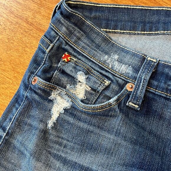 Hudson Jeans Skinny Distressed Denim - Picture 3 of 8